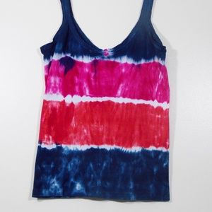 Hand tie dyed tank top size XL